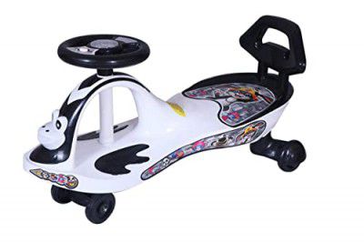 myhoodwink (White-Black) Baby Kids Swing Car