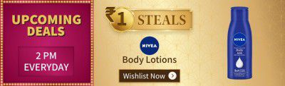 Myntra ₹1 Loot: Nivea Body lotion @ ₹1