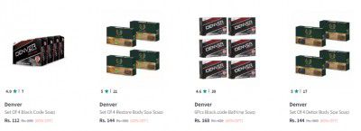 Myntra : Denver Soap Starts @ ₹112