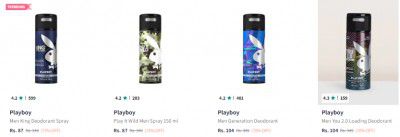 Myntra : Upto 68% Off On Playboy Deodorants | Starts @ ₹111