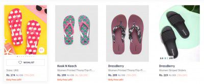 Myntra Womens Footwear Upto 79% Off 