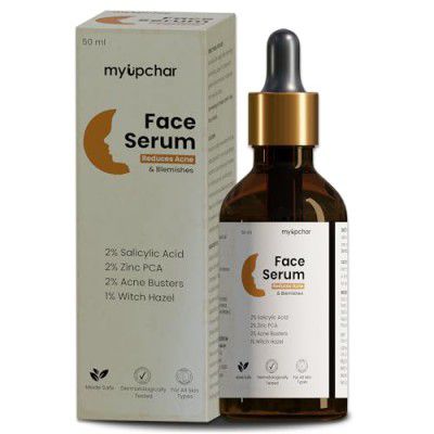 myUpchar 2% Salicylic Acid Face Serum For Acne | Blackheads & Open Pores | With 2% Acne Buster, 1% Witch Hazel & Zinc PCA to reduces Excess Oil, Blemishes & Bumpy Texture | | Oil-Free & Non-Comedogeni