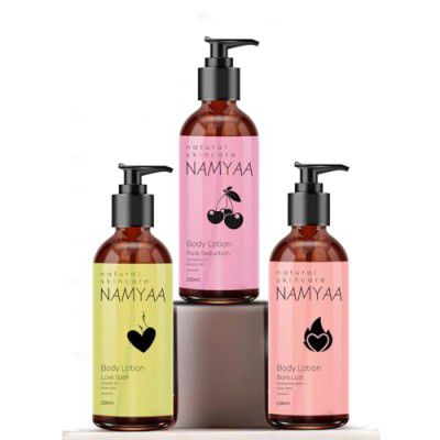 Namyaa Nourishing Body Lotion | Pack of 3 (Aloe Vera, Coconut Oil)