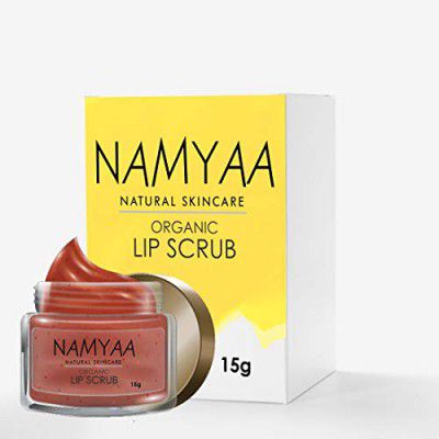 Namyaa Organic Lip Scrub for Smooth, Soft & Tempting Lips with Coconut, Glycerin and Other Natural Ingredients