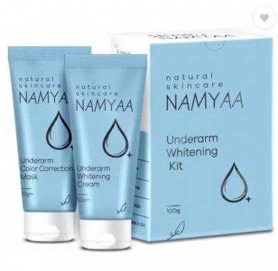 Namyaa Underarm Whitening Cream Kit for Dark Underarm/ Dark Spots/ Uneven Tone With Vitamin C and Charcoal Extracts  (2 Items in the set)