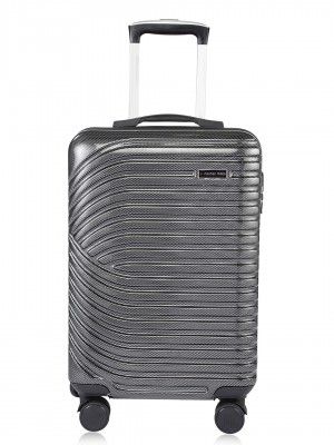 Nasher Miles Jaisalmer Hard-Sided Polycarbonate Cabin Charcoal Grey 20 inch |55cm Trolley Bag