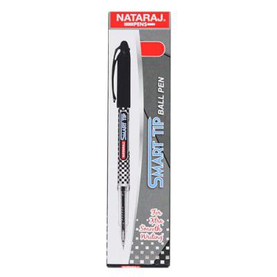 Nataraj Pens Smart Tip Ball Pen, Black