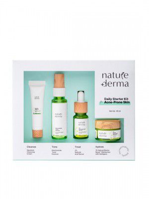 Nature Derma Daily Routine Starter Kit For Dry Skin - 65ml