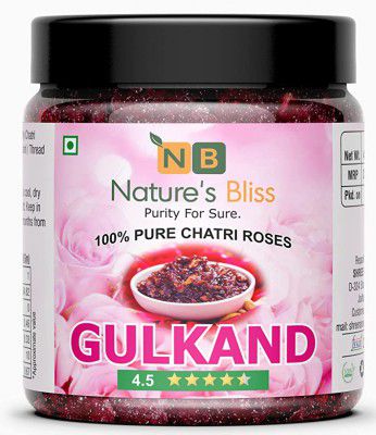 Natures Bliss Himlayan Gulkand Organic / Rose Petal Jam 400gm Jar Quality Product