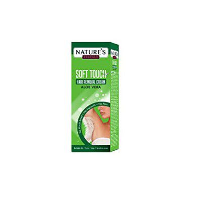 NATURE'S ESSENCE Soft Touch Hair Removal Cream - Aloe Vera, 50 gms, White