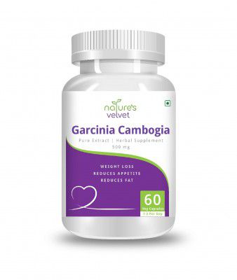 Natures Velvet Lifecare Garcinia Cambogia Pure Extract 500 mg, 60 Veggie Capsules - Pack of 1