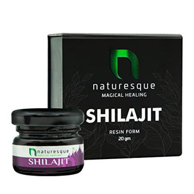 Naturesque Ayurvedic Pure Original Himalayan Shilajit/Shilajeet Resin Ultimate Performance Booster for Men and Women Enhancing Strength and Stamina - 20g Pack of 1