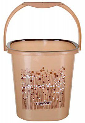 Nayasa Funk Plastic Bucket 25 LTR Brown (Srishti24)