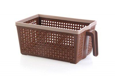 Nayasa Plastic Frill No. 2 Fruit Basket, Large (Chocolate)