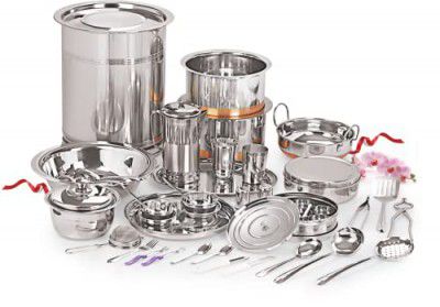 Neelam Stainless Steel Premium 101 pc Wedding Dinner Set