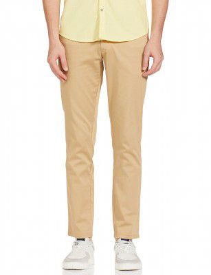 NEWPORT Men Men Mid Rise Solid Casual Trousers