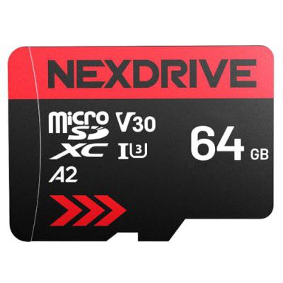 NEXDRIVE MT30 128GB Micro SDXC UHS-I U3 up to 100MB/s Full HD & 4K, Memory Card with Adapter, A2 for Smartphone, Tablets, Action Camera, Class 10, U3, V30