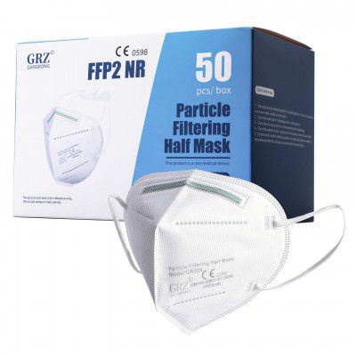 Nextirrer Unisex CE Certified FFP2 Disposable Respirator (White) -50 Pieces