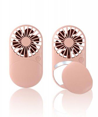 NHCDFA Mini Portable Fan, Handheld Fan (Pink Mirror)