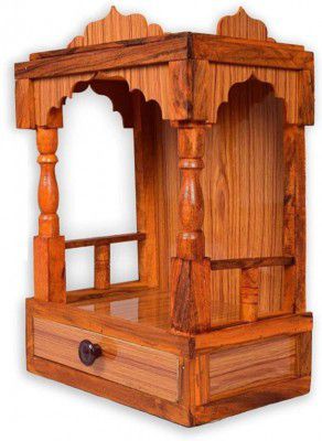 Nifinity. beautiful wooden Plywood Mandir for Pooja Home Decoration Engineered Wood Home Temple (Height: 45, Pre-assembled)