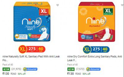 Niine Sanitary Pad Upto 54% Off