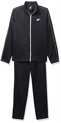 Nike Mens Warm UP Tracksuit (BV3035-010_Black White_Small)