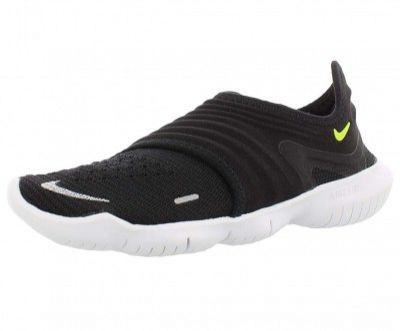 Nike Womens WMNS Free Rn Flyknit 3.0 Black/Volt-White Shoes-4 UK (6 US) (AQ5708)