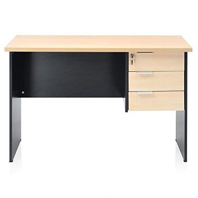 Nilkamal Brilliant Linear Work Station, Maple & Black