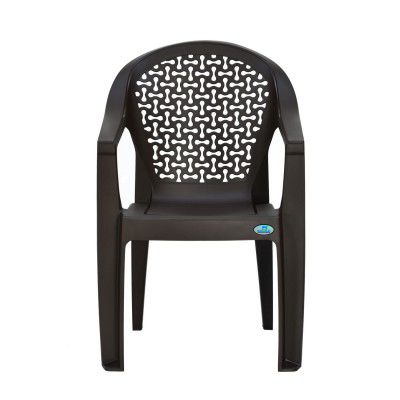 Nilkamal Comfy Plastic Chairs Set of 2 for Dining Room