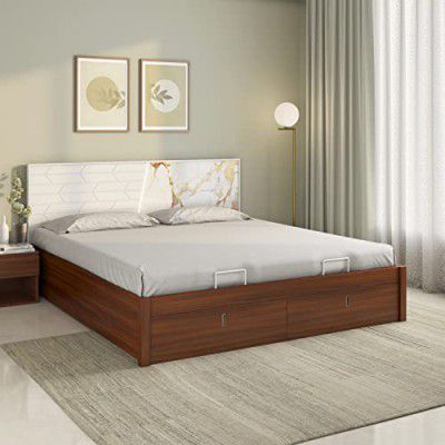 Nilkamal Galaxy Premier Storage Bed Engineered Wood King Hydraulic Bed