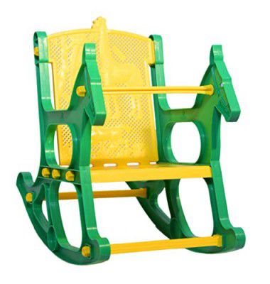 Nilkamal Jungle Kids Toy Chair (Green & Yellow,Plastic)