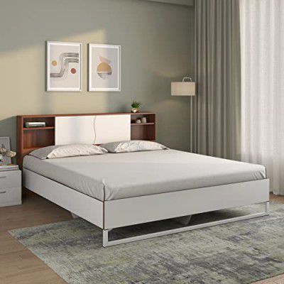 Nilkamal Malcom Meta Without Storage Engineered Wood Queen Bed