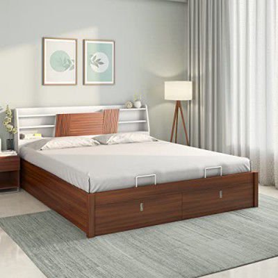 Nilkamal Slew Premier Storage Bed Engineered Wood King Hydraulic Bed