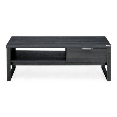 Nilkamal Zina Engineered Wood Center Table | Coffee Table with 1 Drawer and Open Shelf