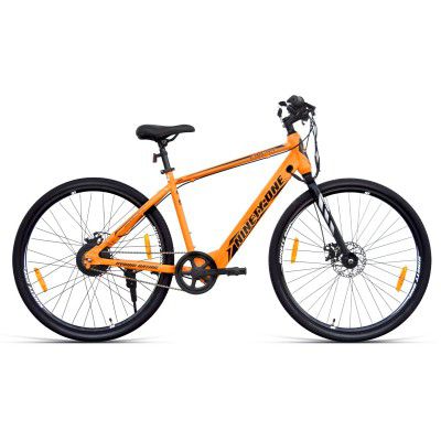 NINETY ONE Enigma 700C Single Speed Orange Electric Cycle 