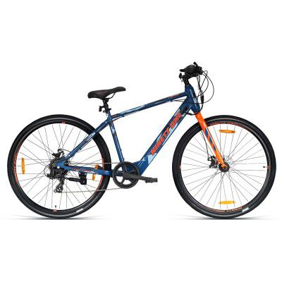 NINETY ONE Enigma R7 Hybrid 7 Speed Camouflage Blue Electric Cycle 