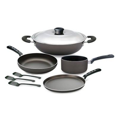 Buy Bergner Non-Stick Cookware Set - Tawa, Kadhai, Fry Pan with