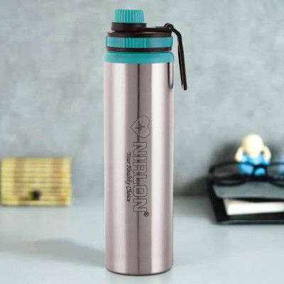 NIRLON Eco Star Stainless Steel Water Bottle 900ml 900 ml Bottle  (Pack of 1, Green, Steel)