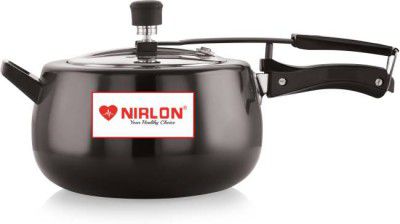 NIRLON Induction Base Hard Anodised Inner Lid Aluminium Pressure Cooker 5 L Induction Bottom Pressure Cooker