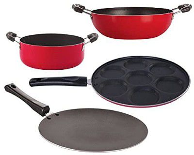 Nirlon Non-Stick Aluminium BPA Free Non-Toxic 4 Piece Cooking Utencils