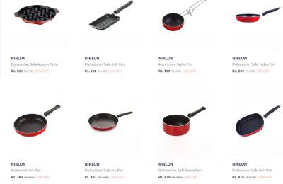 Nirlon Pan Upto 75% off starting From Rs.205