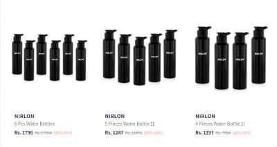 Nirlon Water Bottle Upto 90% Off 