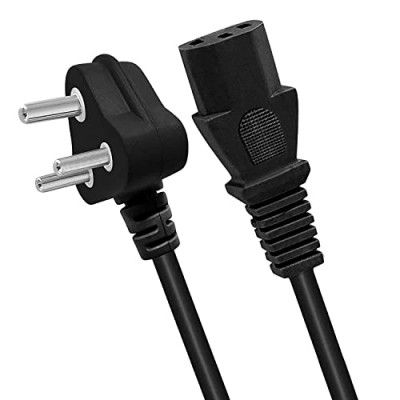 NISHTECH Computer Power Cable Cord for Desktops Pc and Printers/Monitor Smps Power Cable Iec Mains Power Cable (10M- Black)