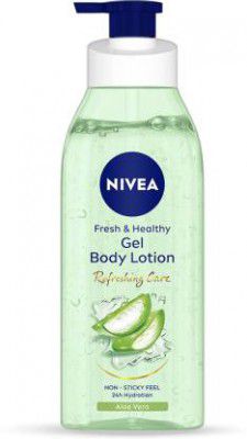 NIVEA Aloe Vera Gel Body lotion, 24H hydration, Non-Sticky & fast absorbing, (390 ml)