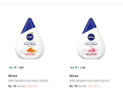 Nivea  Beauty & Personal Care at Minimum 60% off + Extra 10% off