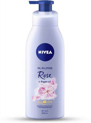 NIVEA Body Lotion for Dry Skin, Rose & Argan Oil (400 ml)