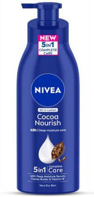 NIVEA Body Lotion Very Dry Skin, Coconut Oil, Cocoa Butter & Nourish, For Men & Women  (400 ml)