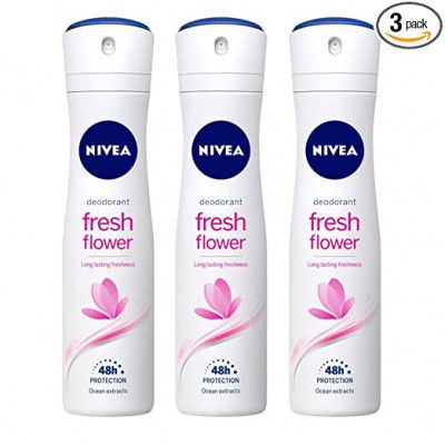 Nivea Deodorant, Fresh Flower for Women 150ml (Pack of 3)