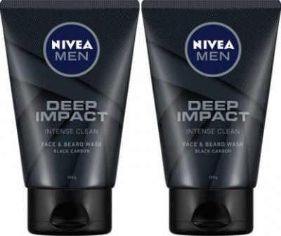 NIVEA Men Deep Impact (100 g, Pack of 2) Face Wash (200 g)