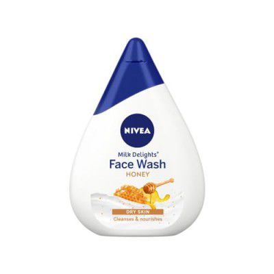 NIVEA Milk Delights Face Wash Moisturizing Honey For Dry Skin 100ml, 100 ml